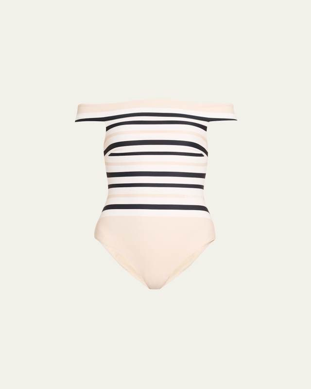 Walker Off-Shoulder One-Piece Swimsuit